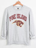 Pine Island Panthers Throwback Crewneck