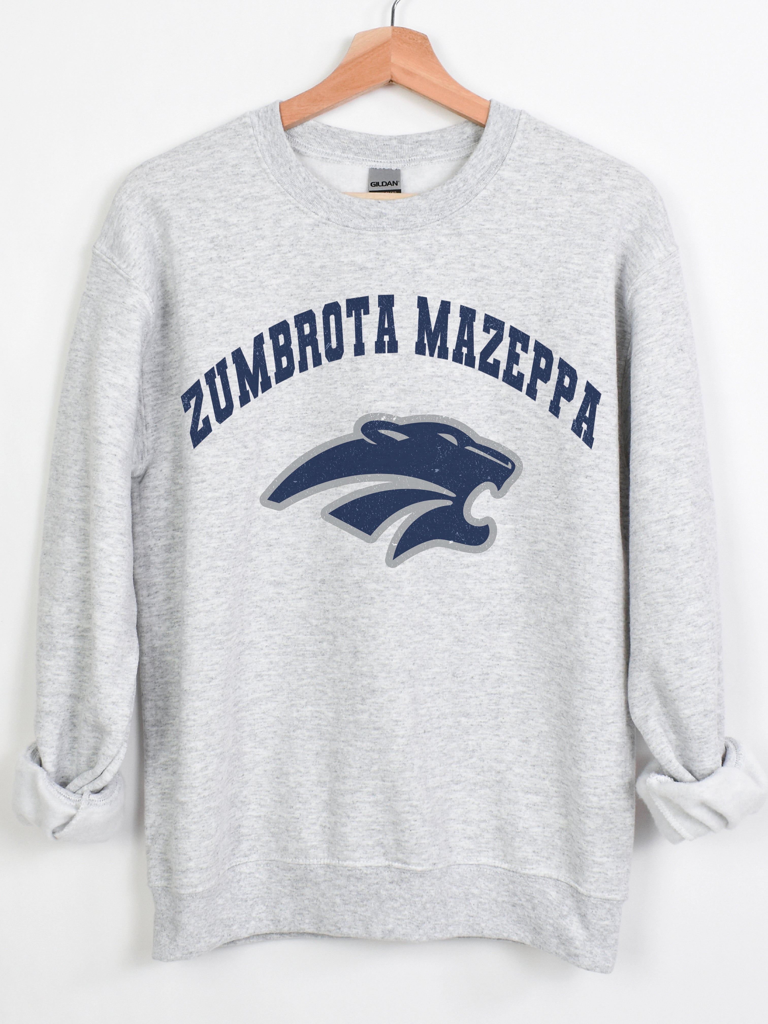Zumbrota Mazeppa Cougars Throwback Crewneck