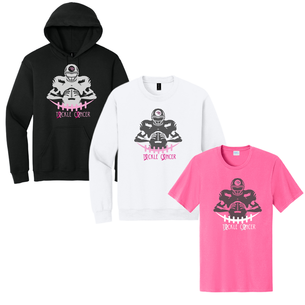 2026 Tackle Cancer Night- PI Football- Tee, Crew, Hoodie