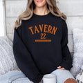 Tavern 22 Crewneck Sweatshirt Hockey Logo in Black