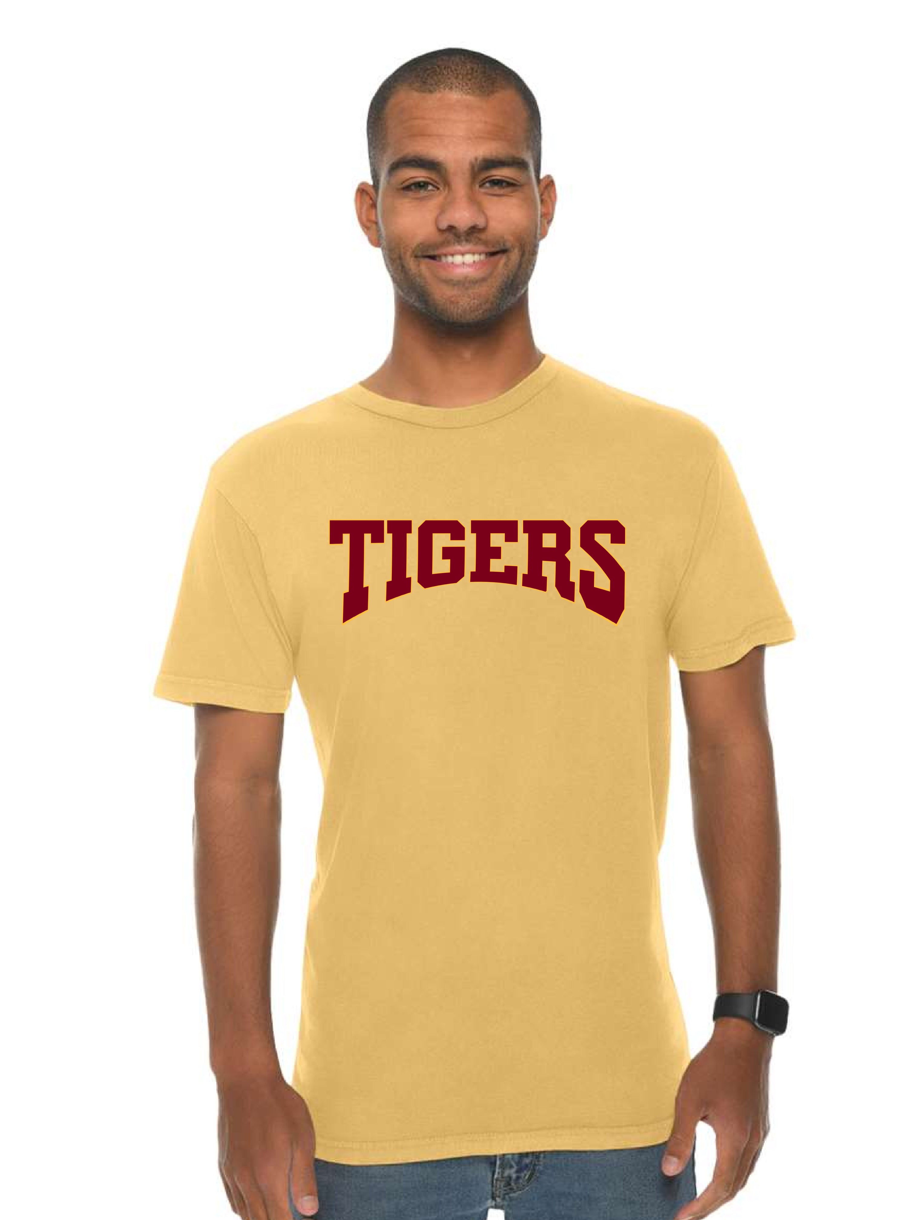 Tigers Tee in Vintage Mustard FINAL SALE