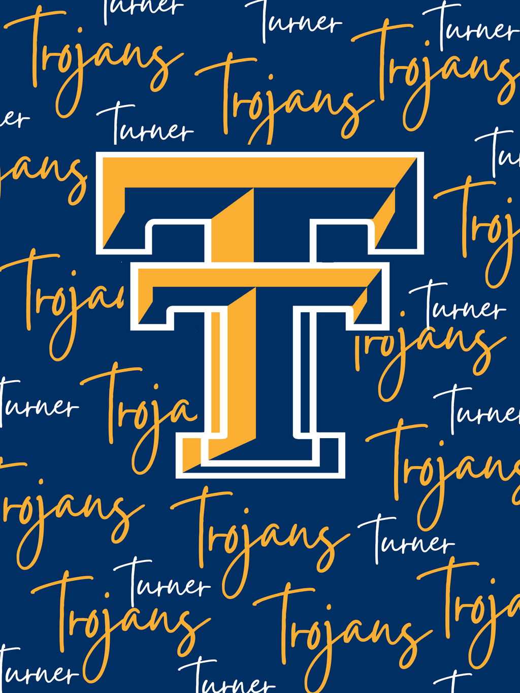 Turner Trojans Fleece Blanket