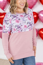 Load image into Gallery viewer, Natalie Pullover - Pink Floral Mix
