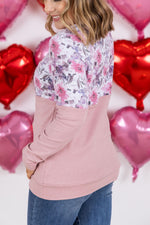 Load image into Gallery viewer, Natalie Pullover - Pink Floral Mix
