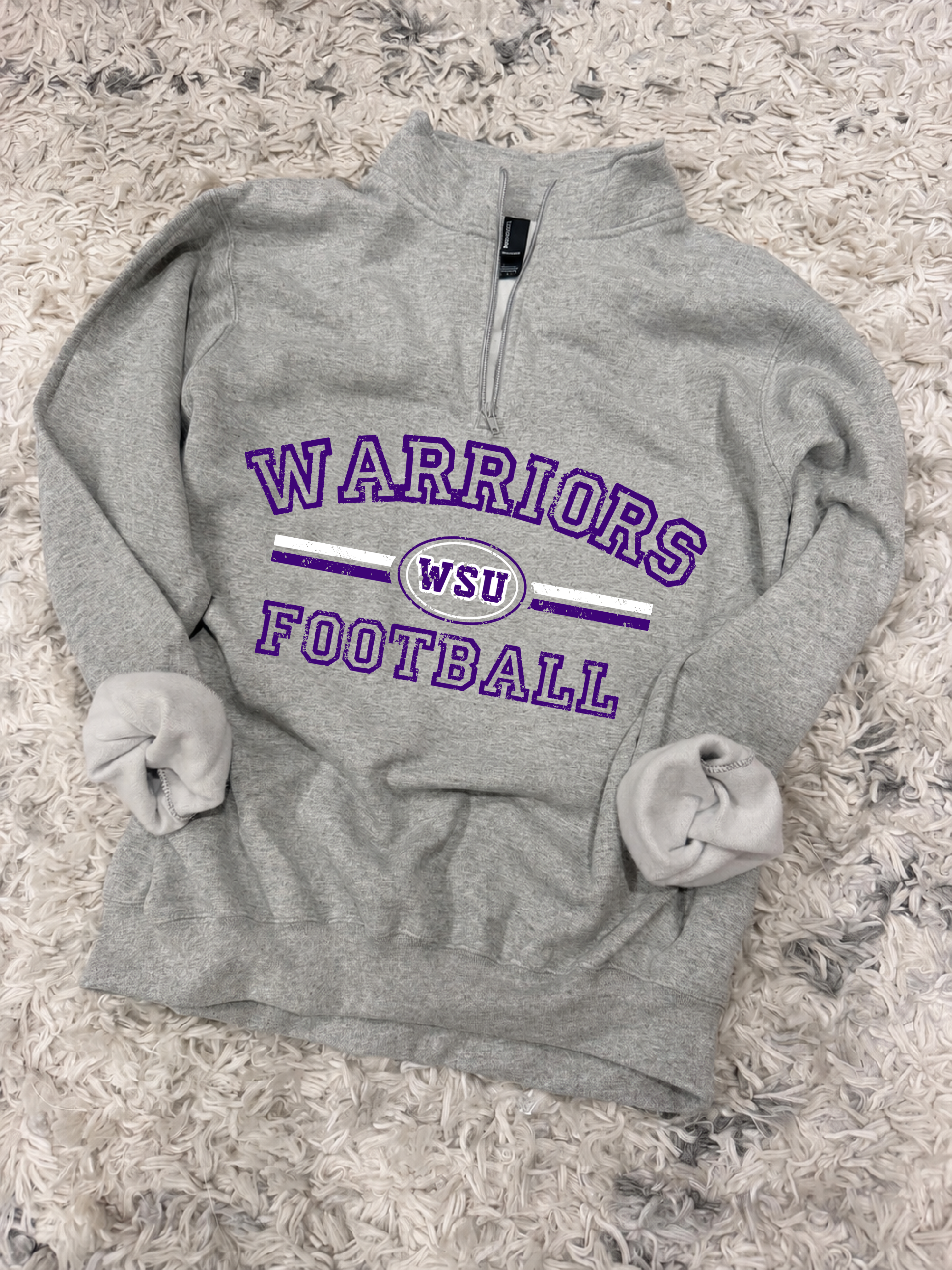 WSU Football Quarter Zip Fleece