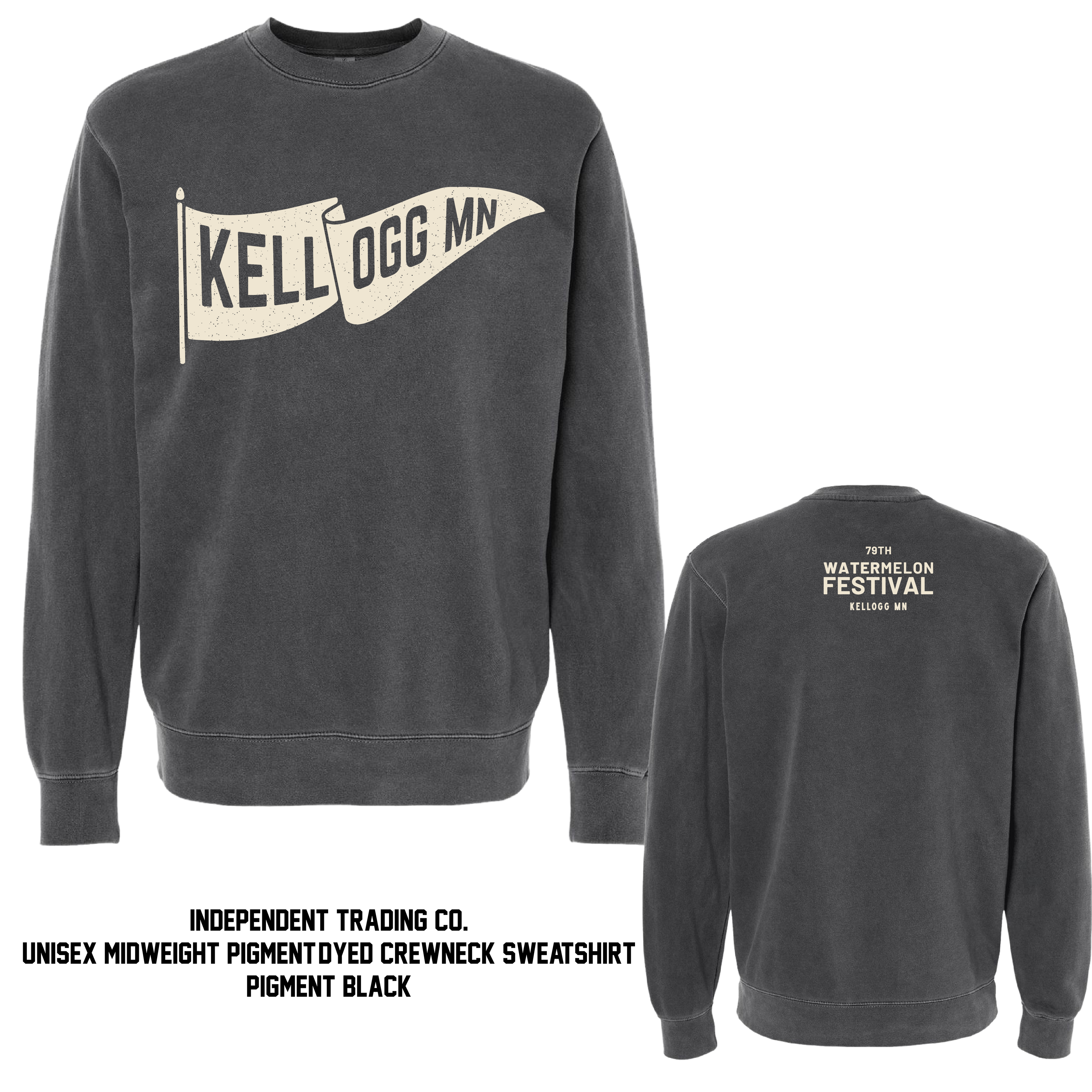 Watermelon Fest Pigment Dyed Crewneck- 3 Colors!