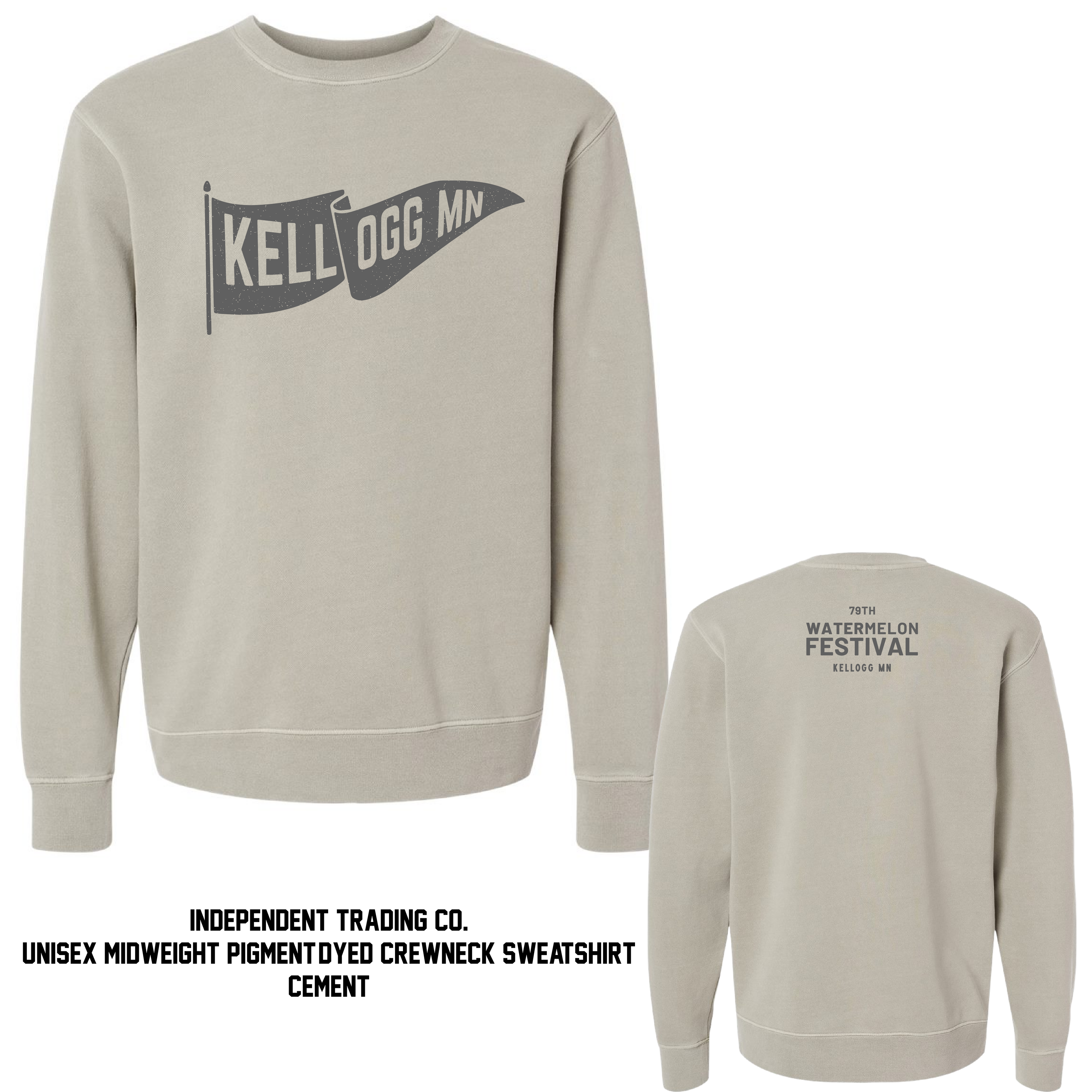 Watermelon Fest Pigment Dyed Crewneck- 3 Colors!