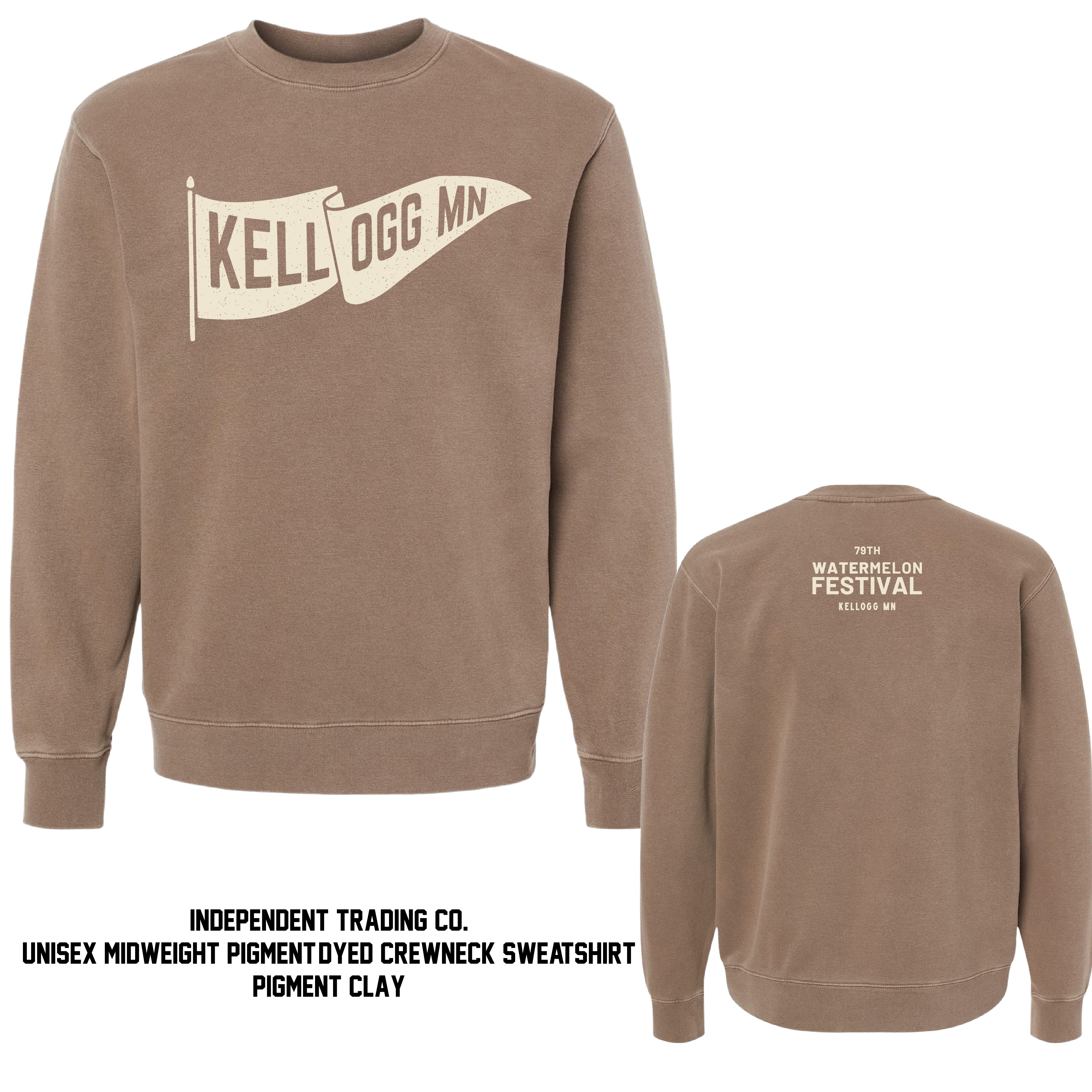Watermelon Fest Pigment Dyed Crewneck- 3 Colors!