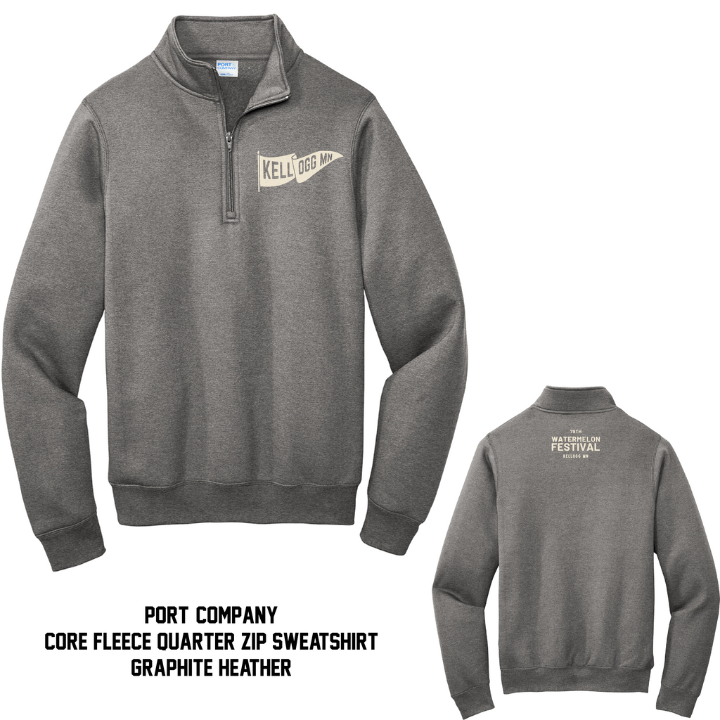 Watermelon Fest Core Fleece Quarter Zip- 2 Colors