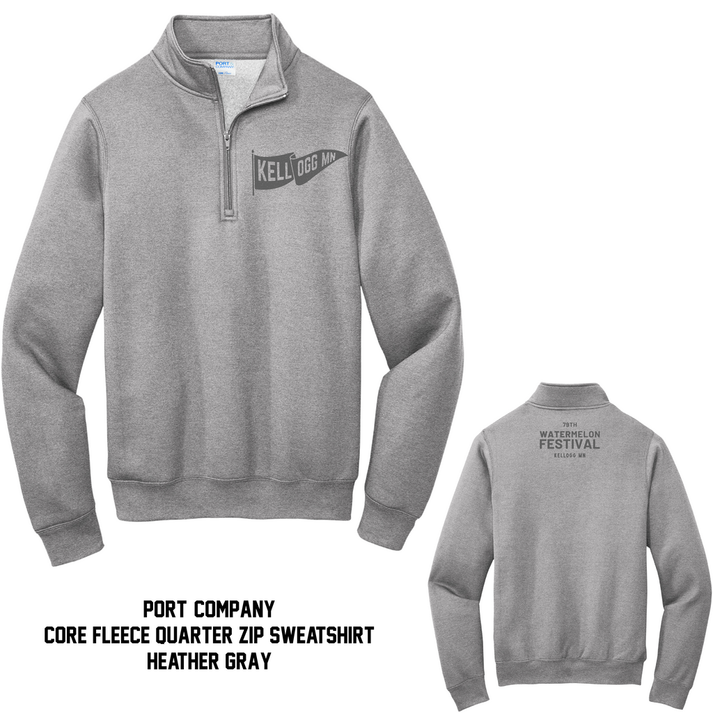 Watermelon Fest Core Fleece Quarter Zip- 2 Colors