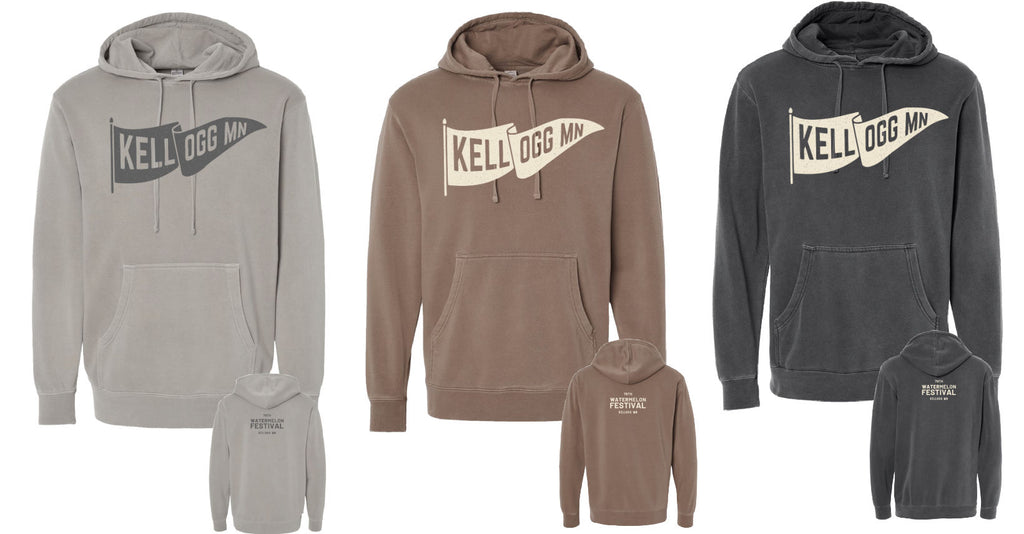 Watermelon Fest Pigment Dyed Hoodie- 3 Colors!