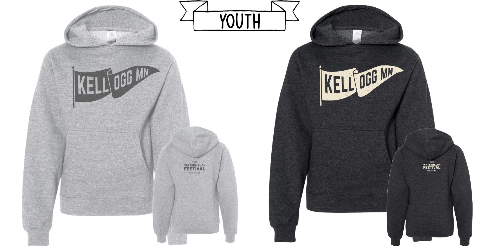 Watermelon Fest Hoodie YOUTH- 2 Colors!
