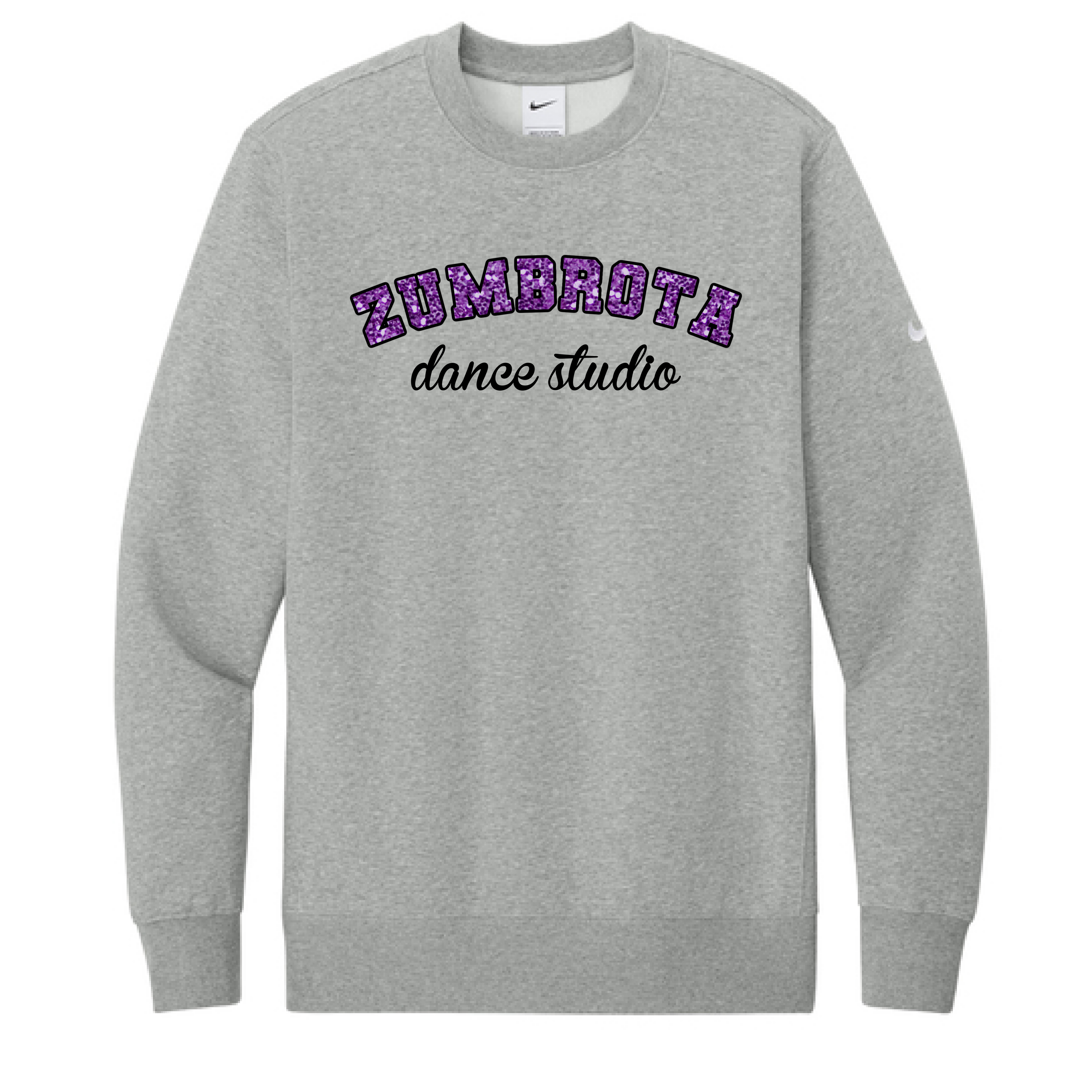 Zumbrota Dance Studio Embroidered Glitter-Gray