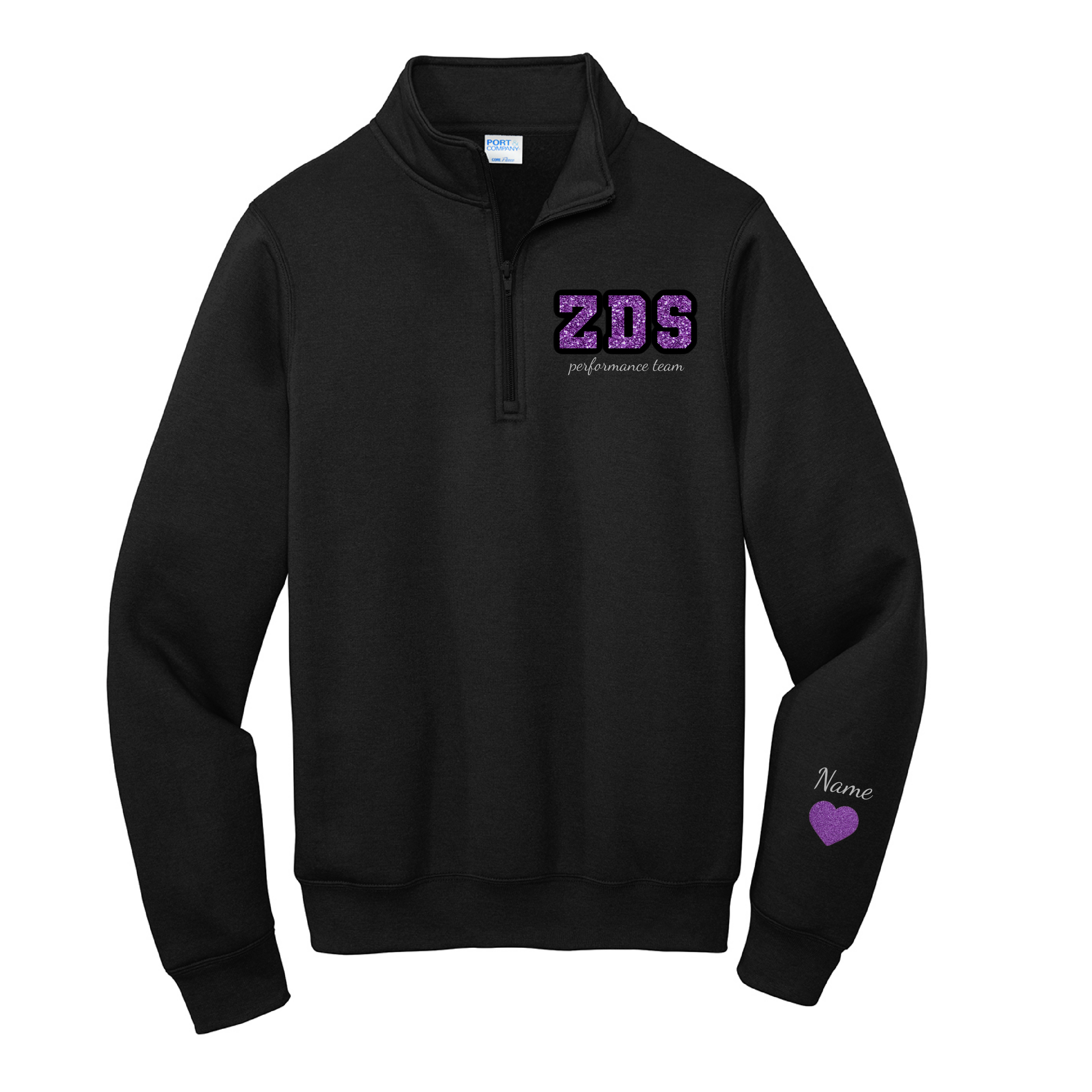 ZDS Performance Team Embroidered Glitter Quarter Zip