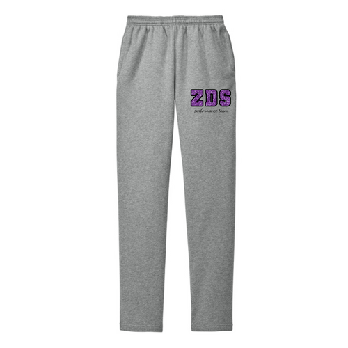 ZDS Performance Team Embroidered Sweatpants- Black or Gray