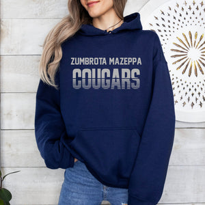 Zumbrota Mazeppa Cougars Slice Hoodie, Pullover, or Tee