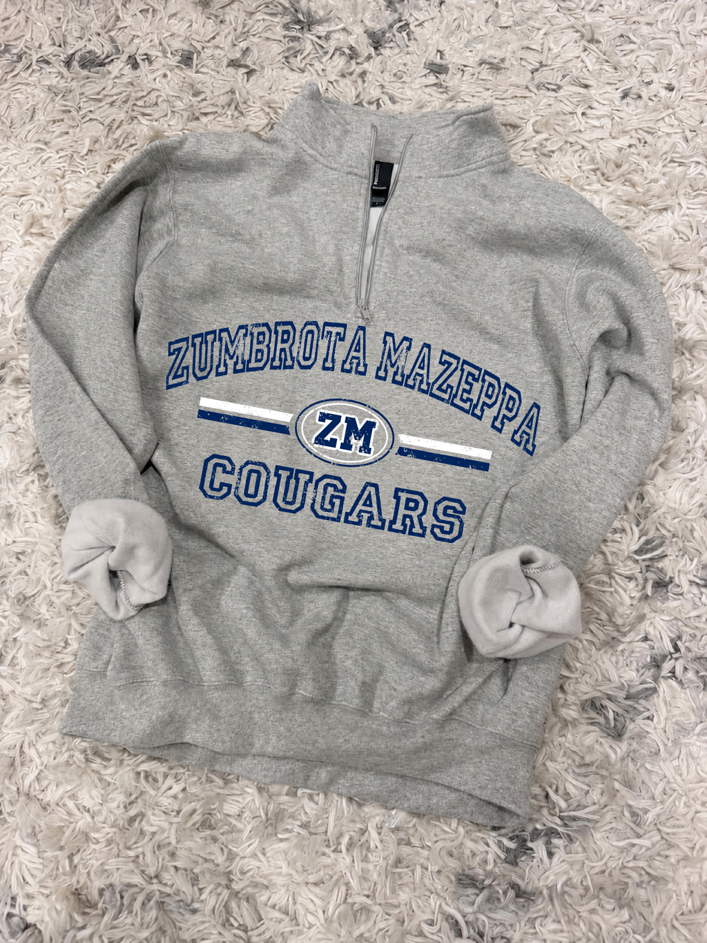 Zumbrota Mazeppa Cougars  Quarter Zip Fleece