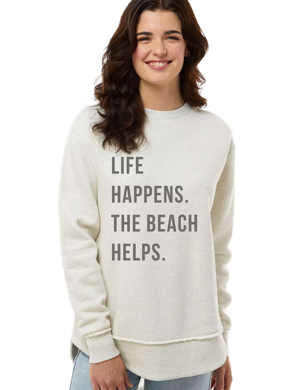 The Beach Helps Crewneck