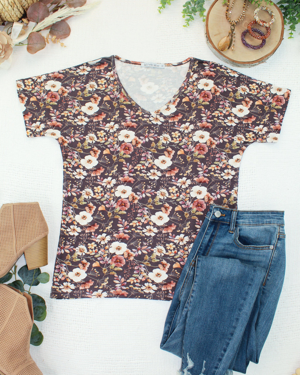 Chloe Cozy Top - Blushwood Floral