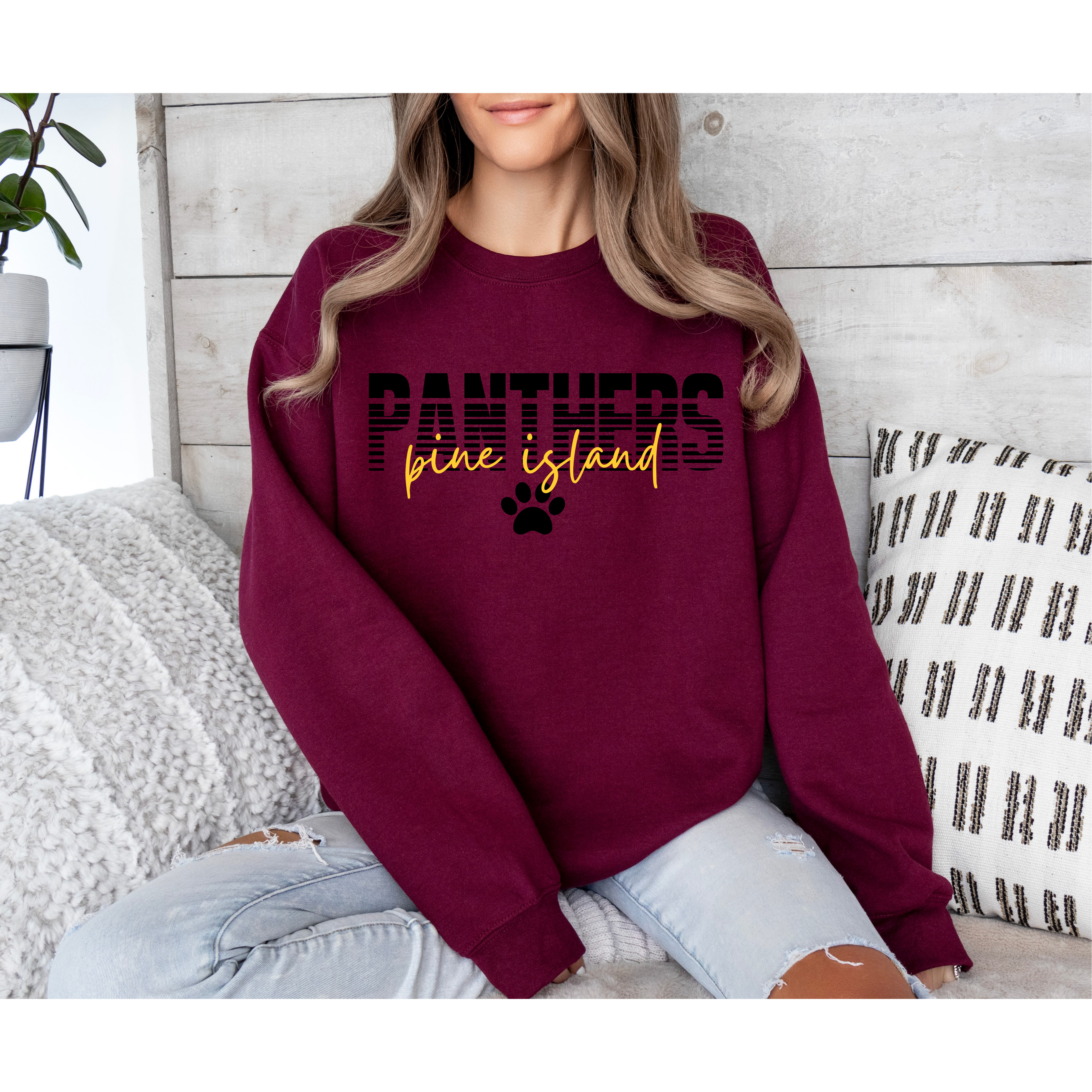 Pine Island Panthers Crew In Maroon