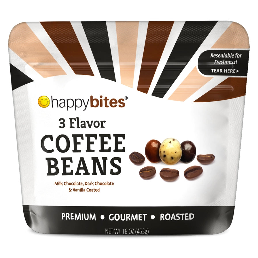 Happy Bites Chocolate Coffee Beans Tri-Flavor