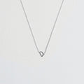 Initial Necklace Silver