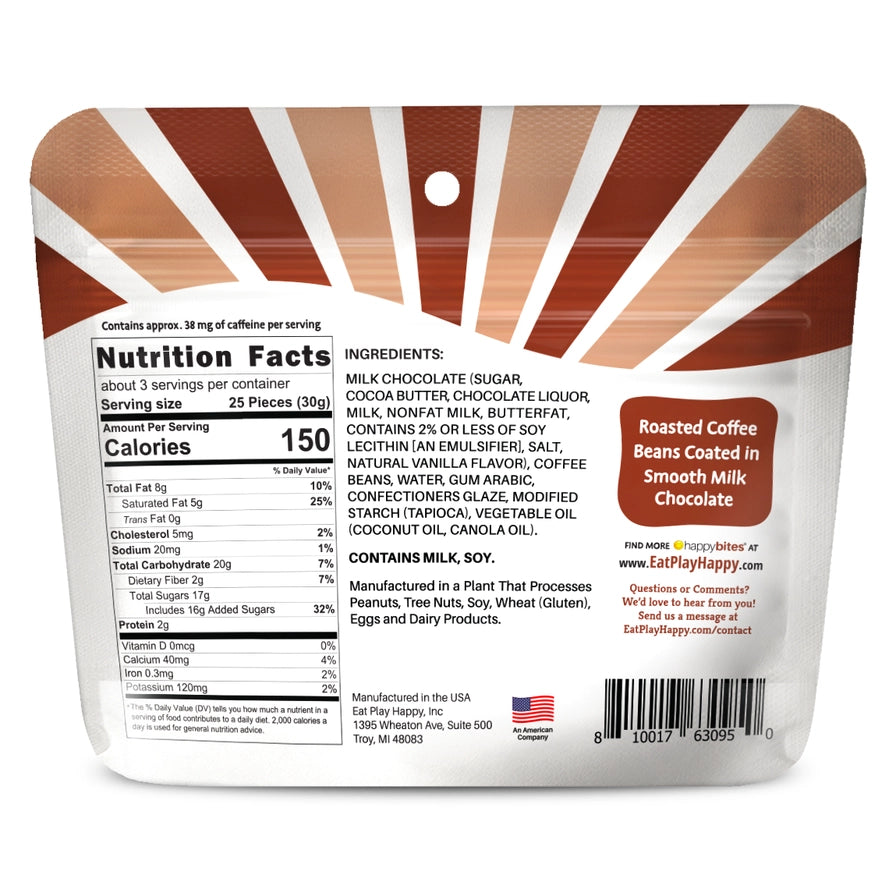 Happy Bites Milk Chocolate Coffee Beans