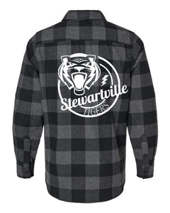 Stewartville Tigers Classic Flannel in Charcoal/Black