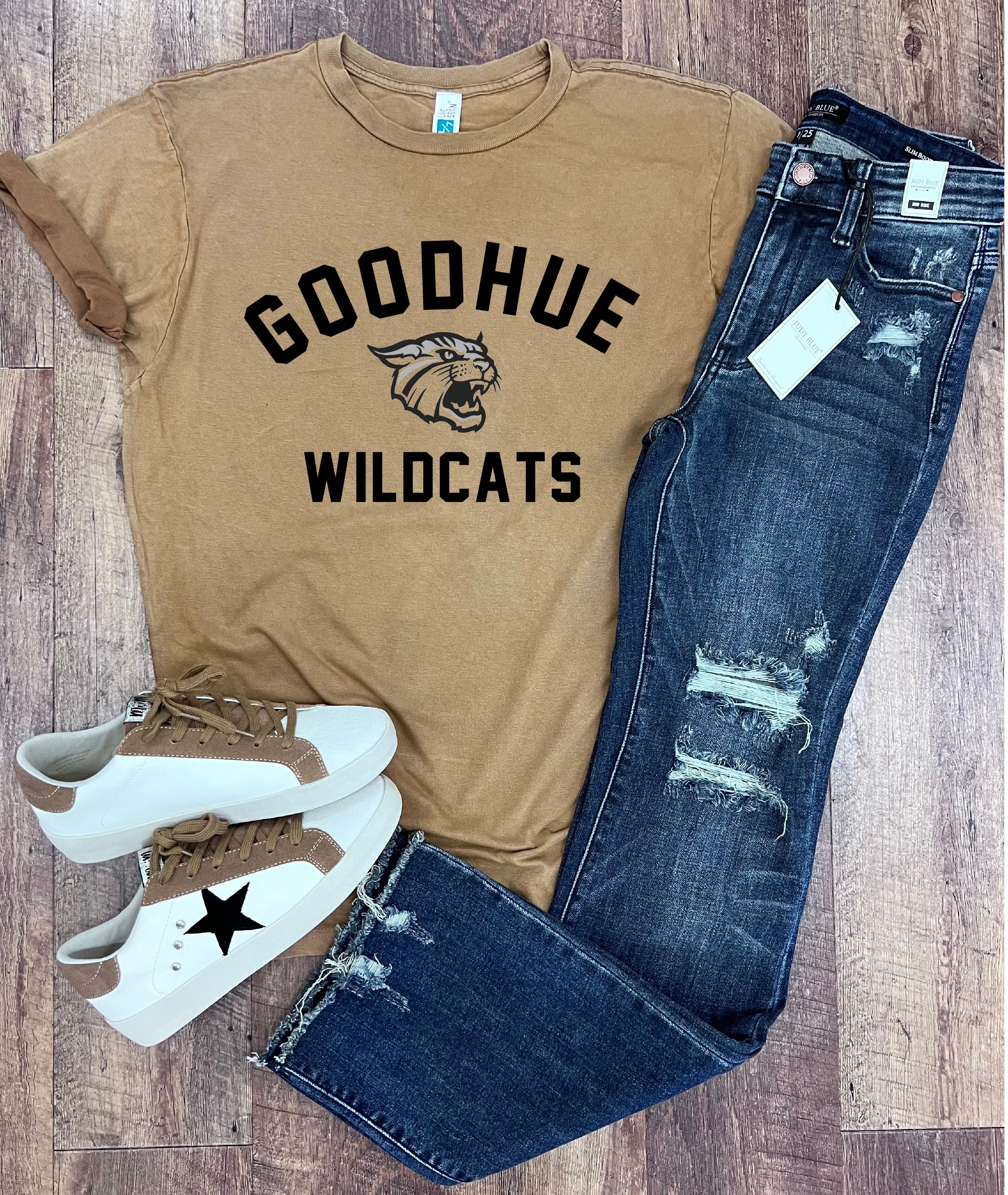 Goodhue Wildcats Tee in Mineral Sandstone