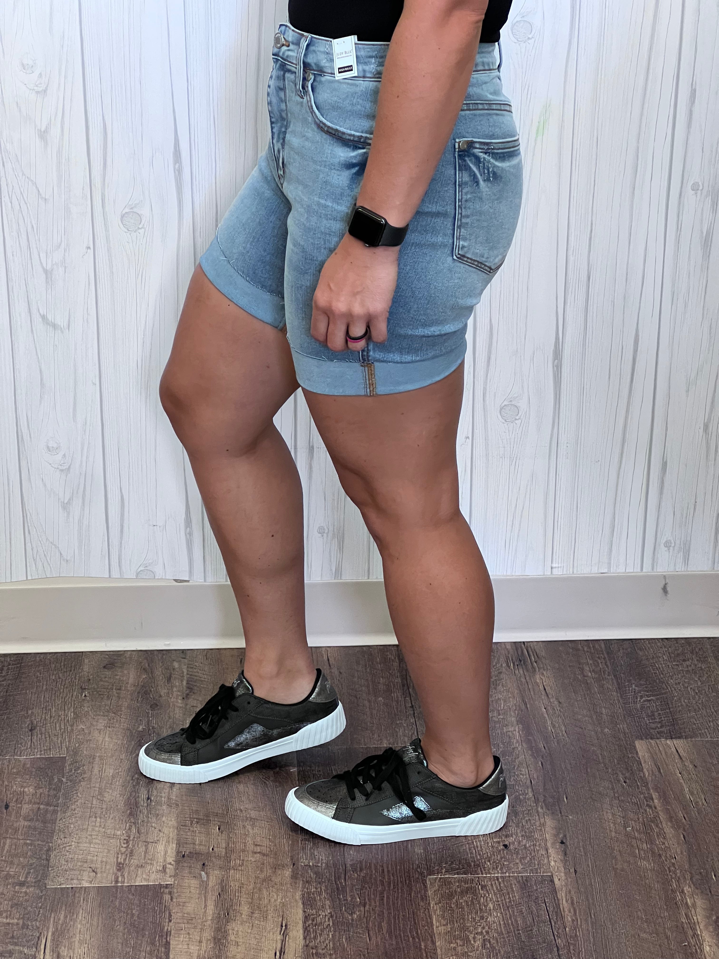 By the Way Judy Blue Tummy Control Shorts FINAL SALE