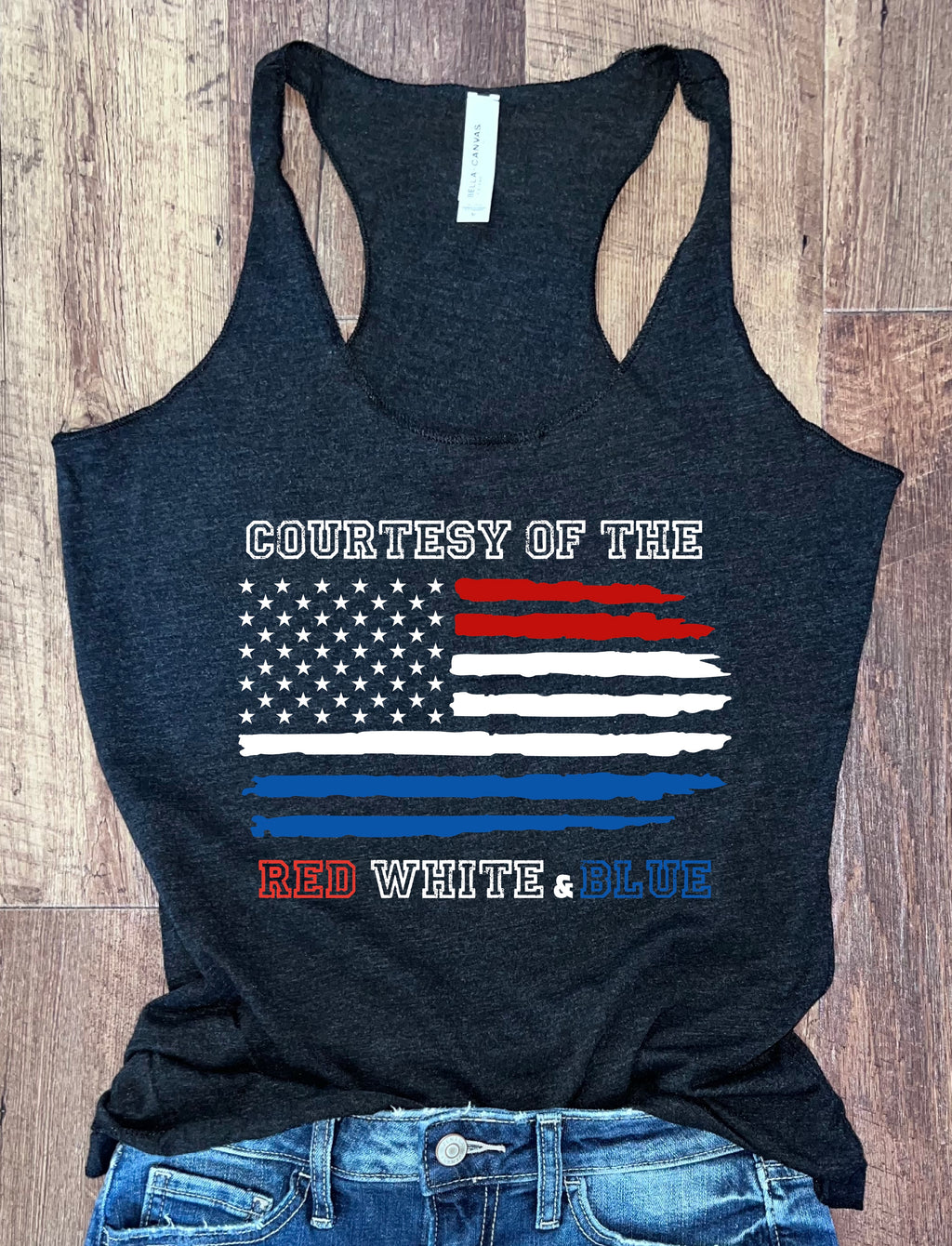 Courtesy Soft Wash Tee or Tank in Vintage Black