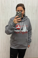 Load image into Gallery viewer, North Pole Hoodie in Storm Gray
