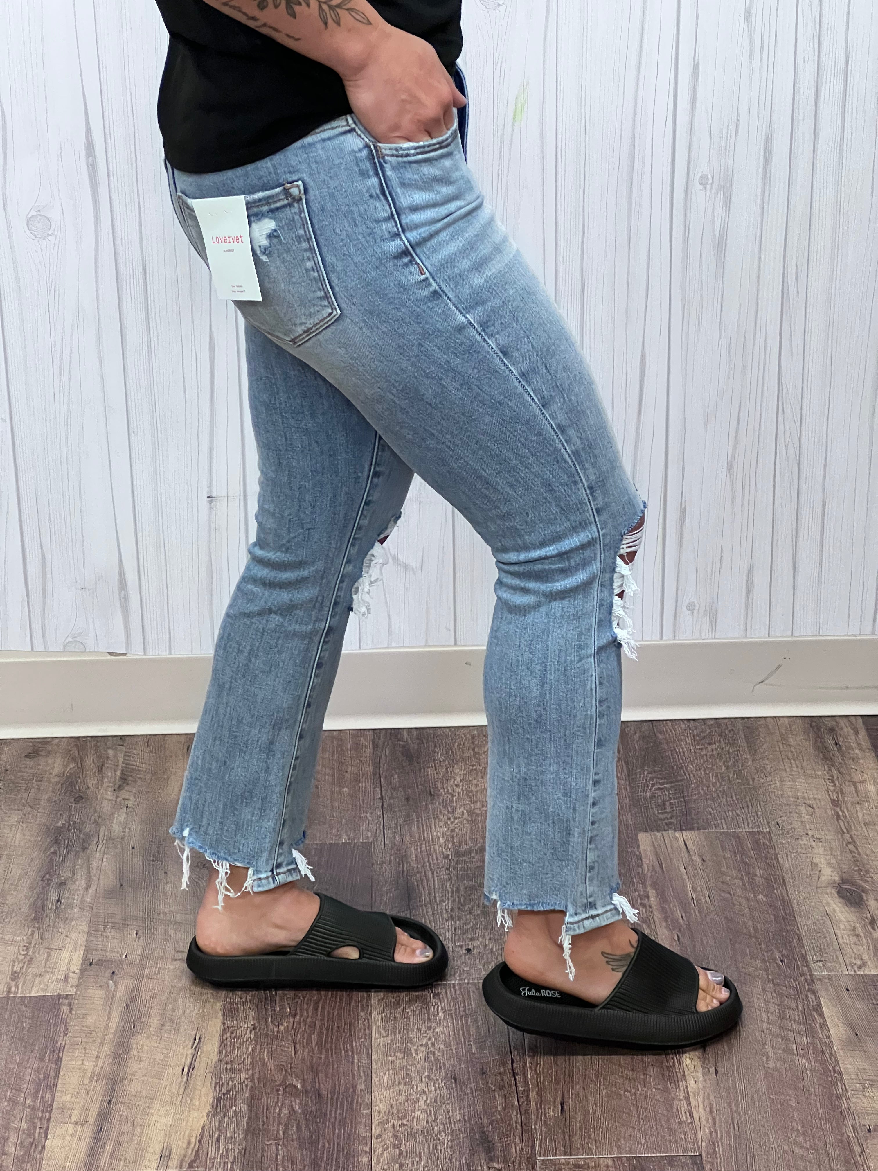 Five Star Kick Flare Jeans by Lovervet FINAL SALE