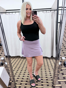 Your Style Skort In Mauve