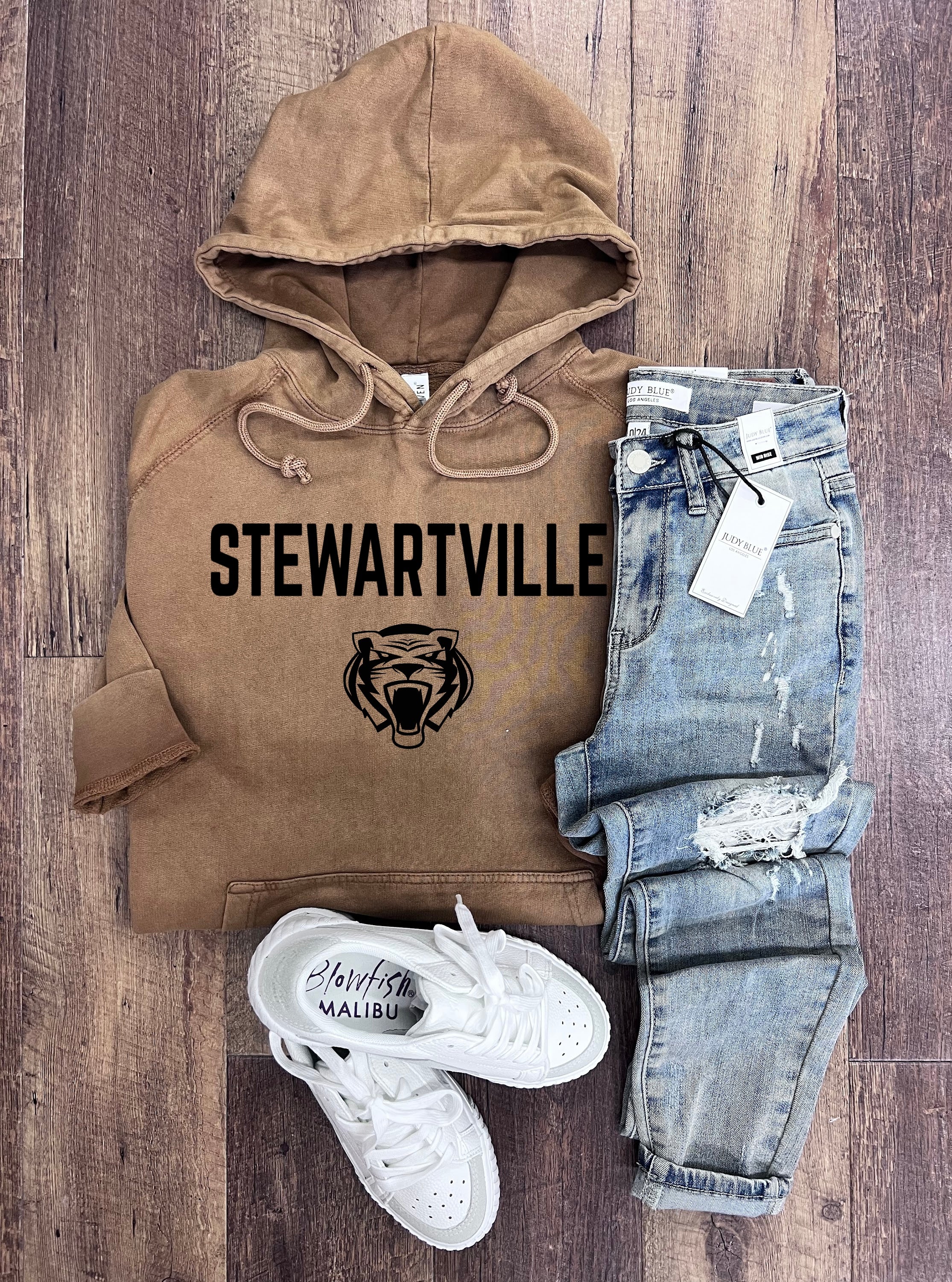 Stewartville Tigers Hoodie in Sandstone