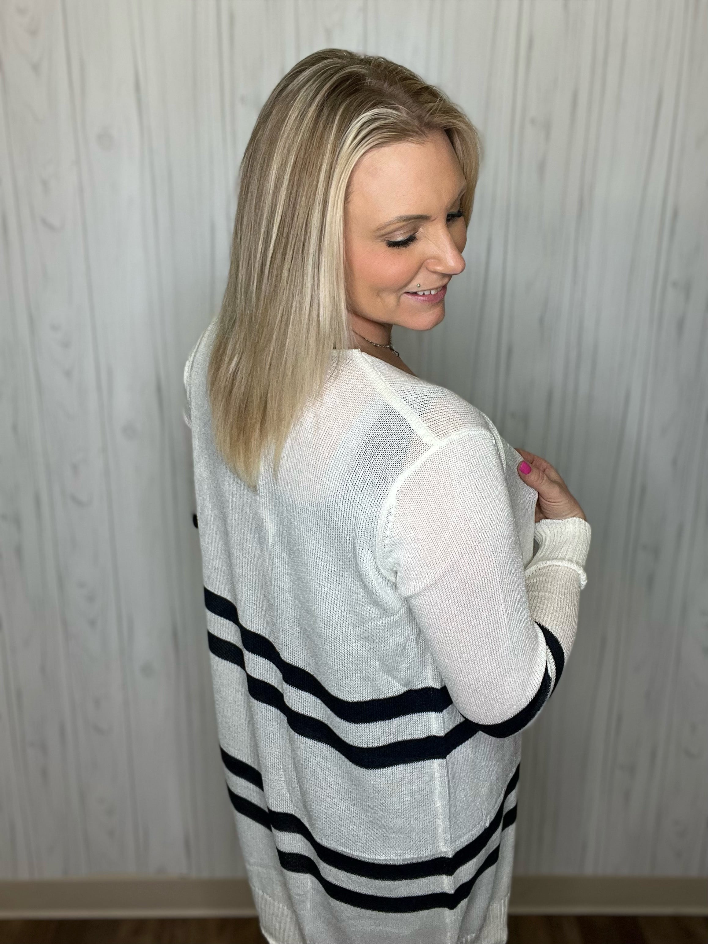 Committed Cardigan In Ivory FINAL SALE