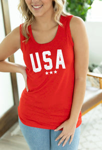 Ava USA Tank in Red