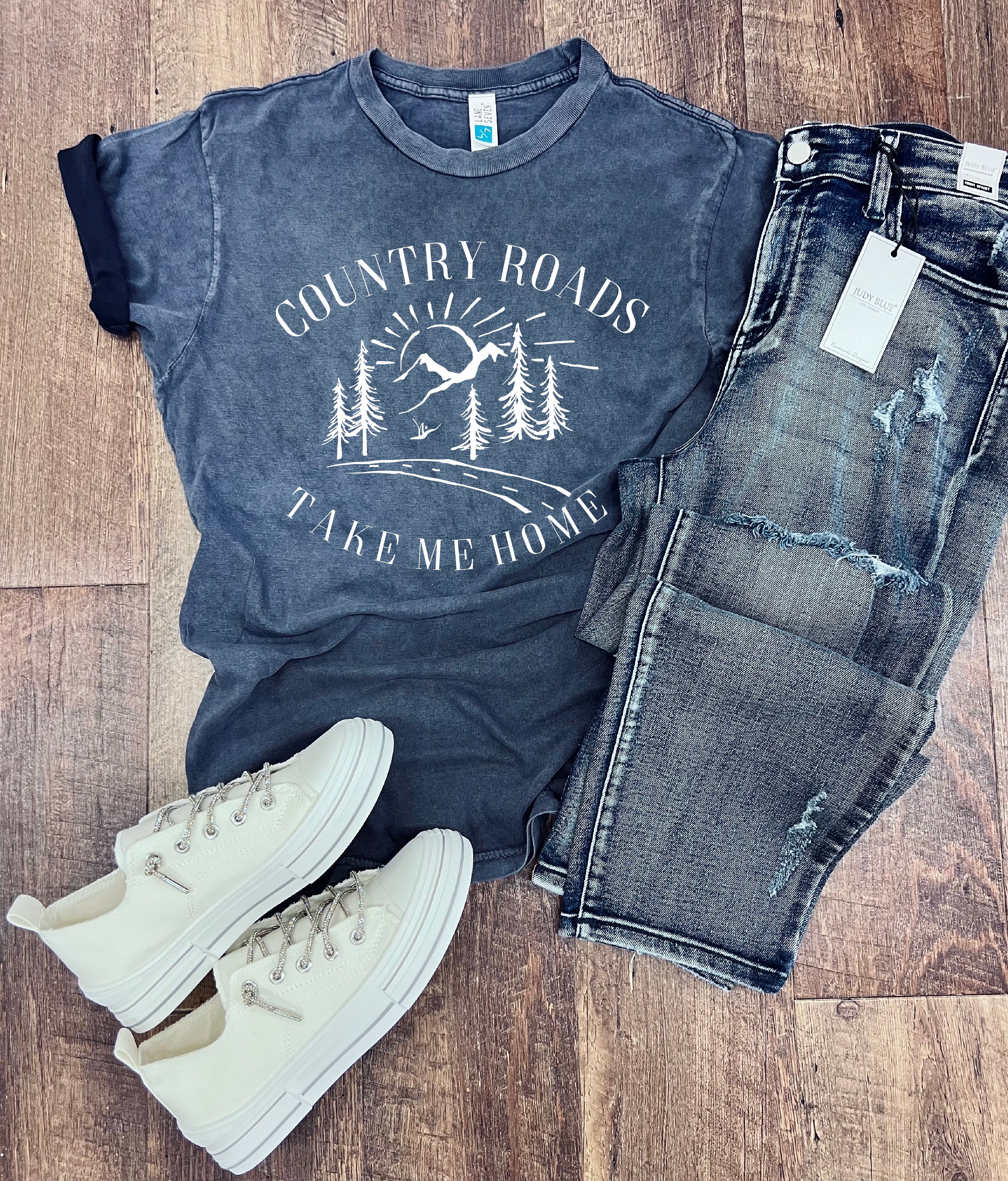 Take Me Home Tee in Mineral Navy
