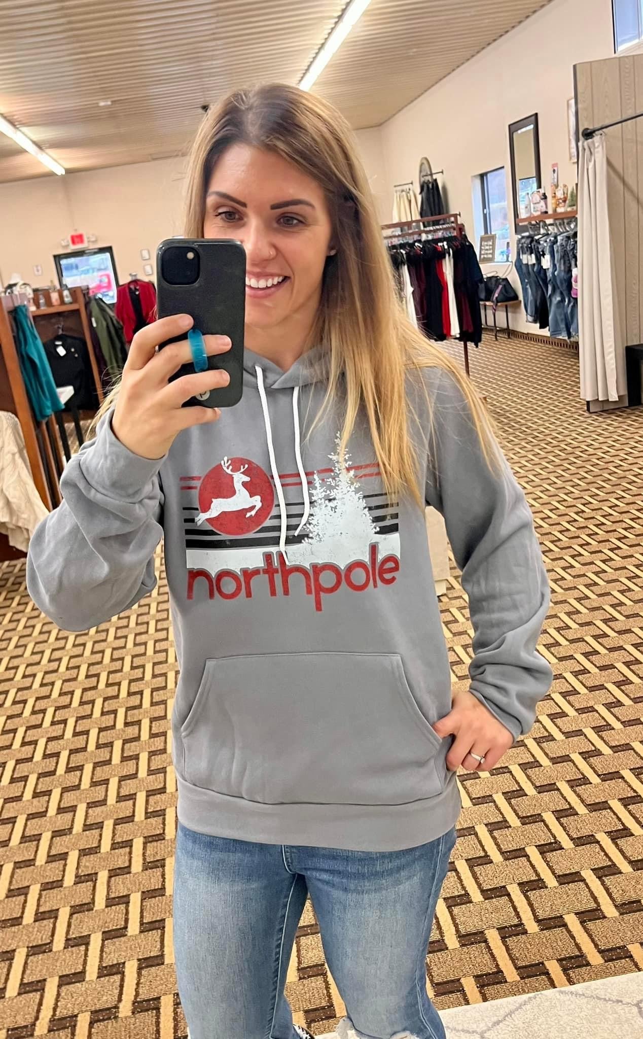 North Pole Hoodie in Storm Gray