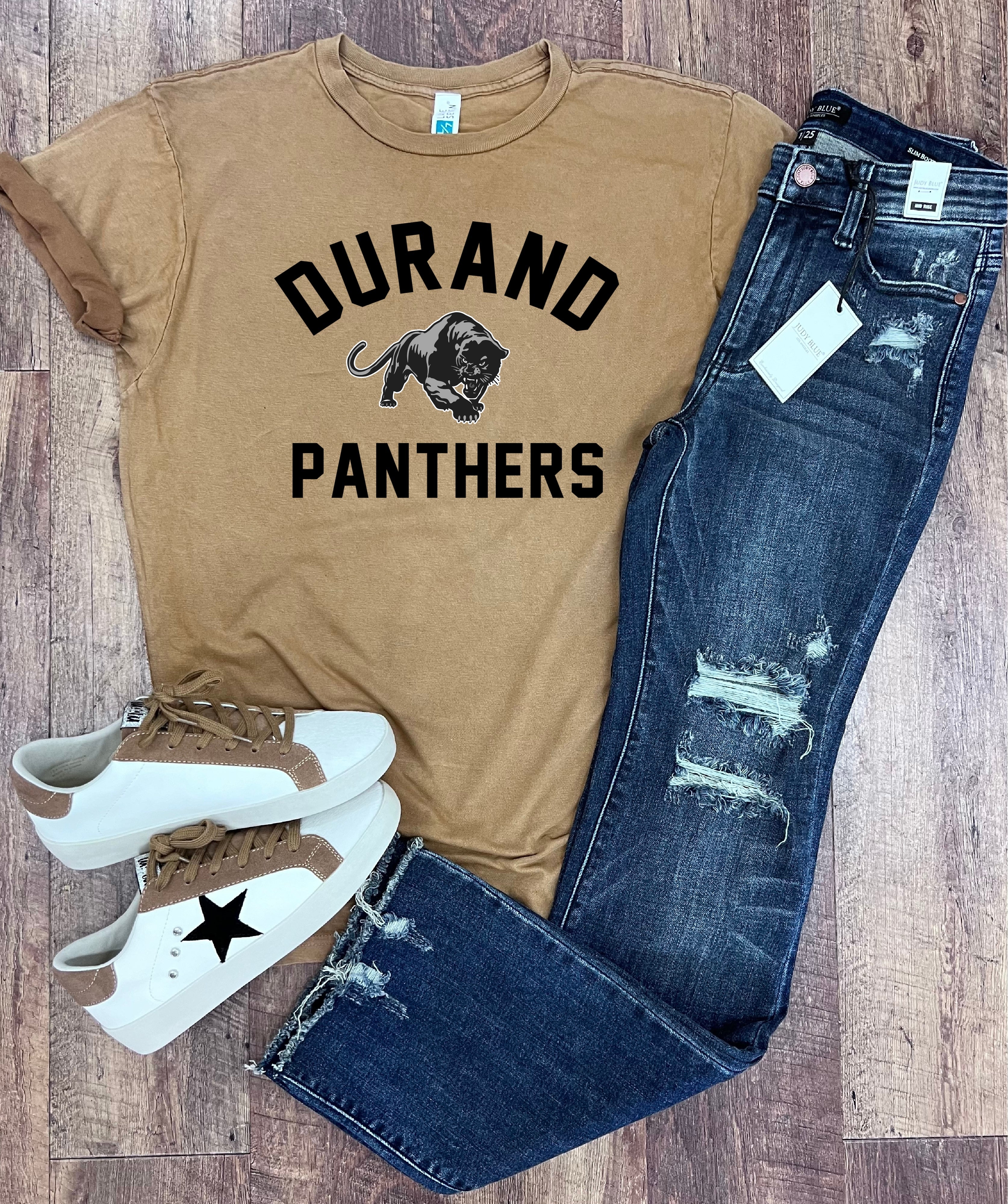 Durand Panthers Tee in Mineral Sandstone