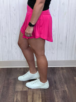 Load image into Gallery viewer, Never Look Back Skort In Hot Pink FINAL SALE
