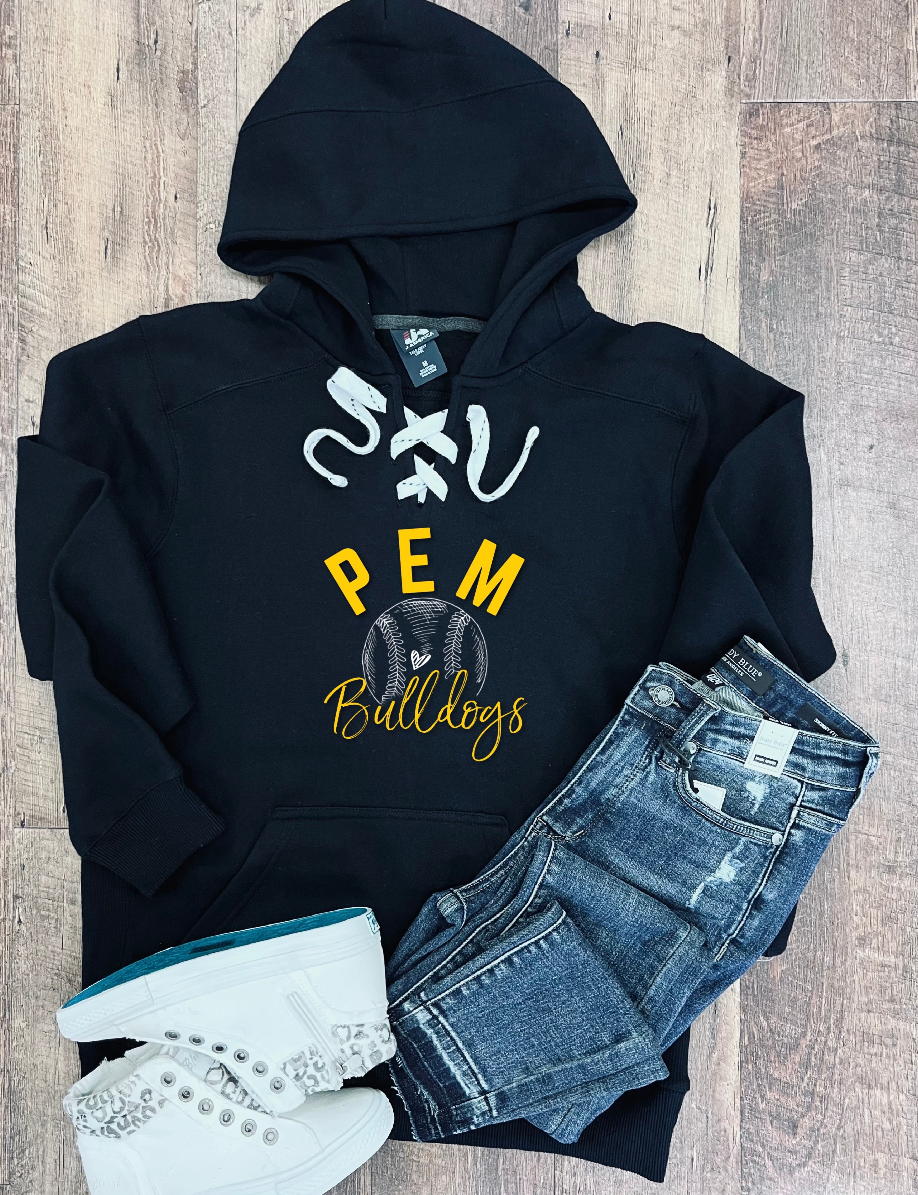 PEM Bulldogs Softball/Baseball Hoodie