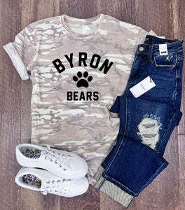 Byron Bears Tee in Natural Camo