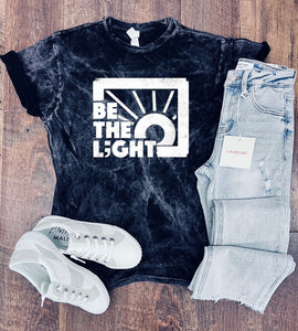 Be The L;ght Tee in Mineral Black