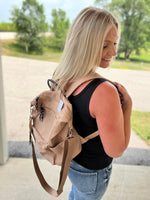 Load image into Gallery viewer, Ryanne Roped Backpack Crossbody
