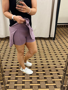 Your Style Skort In Mauve FINAL SALE