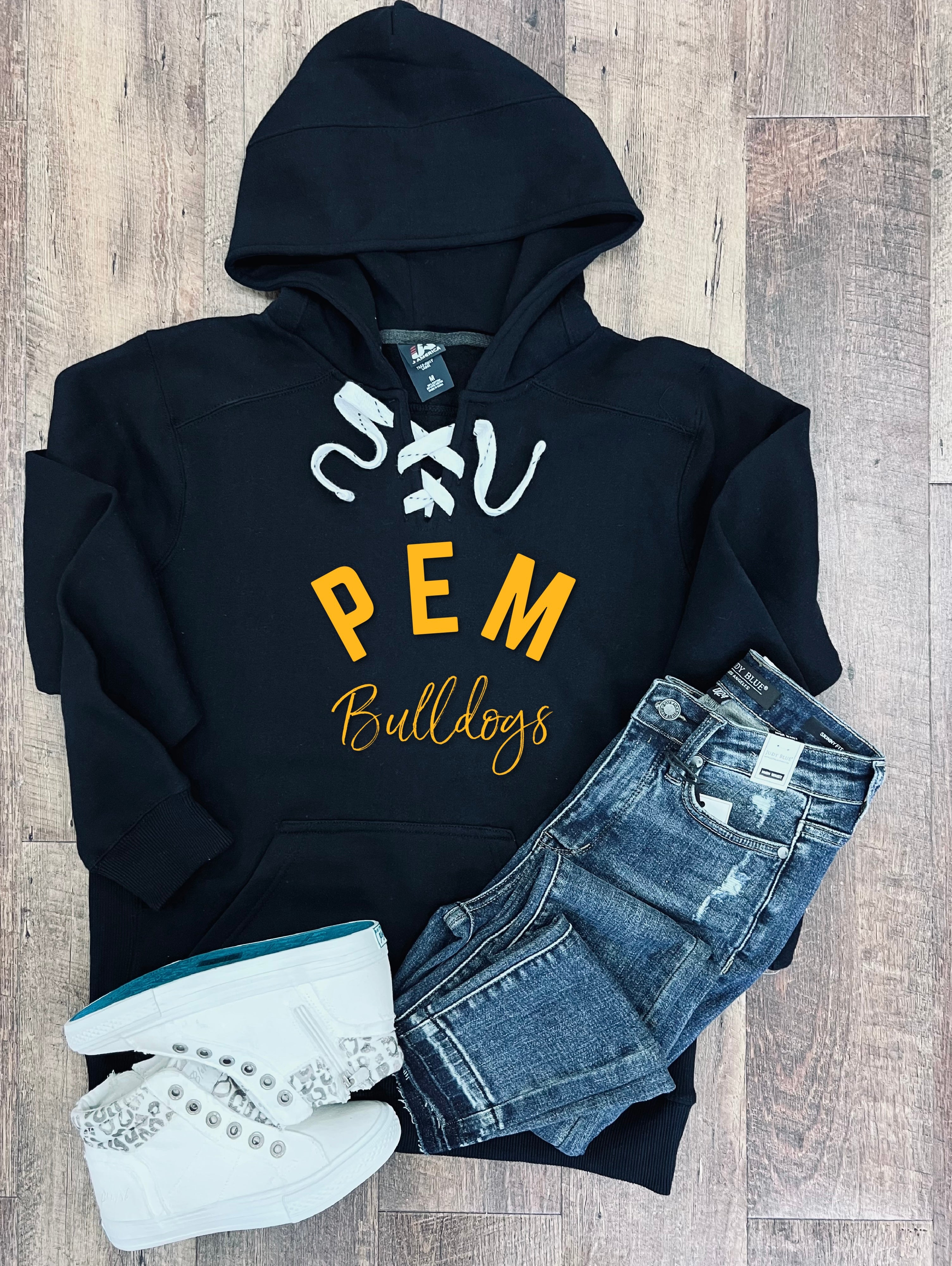 PEM Bulldogs Hoodie- No Heart