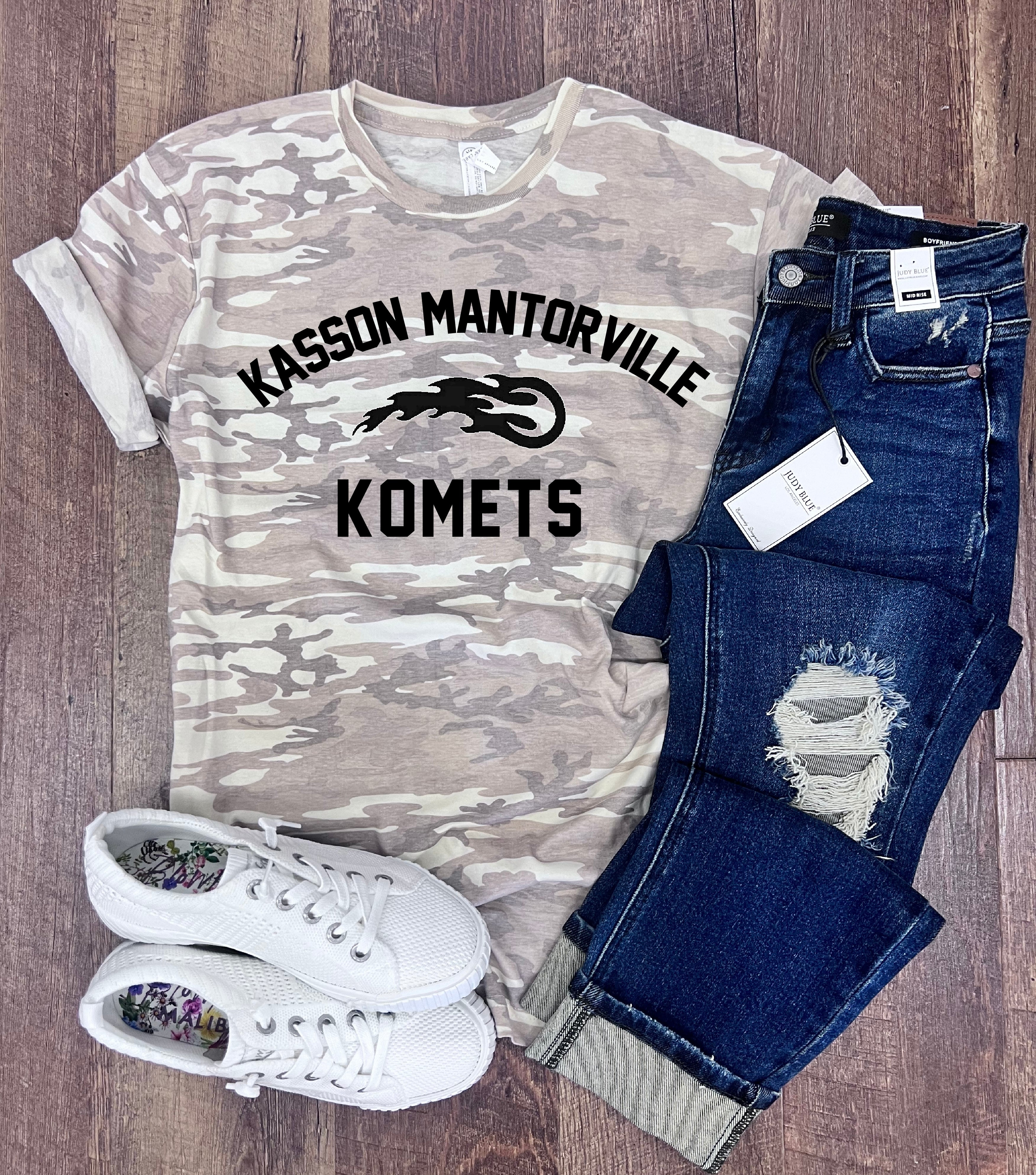 Kasson Mantorville Komets Tee in Natural Camo