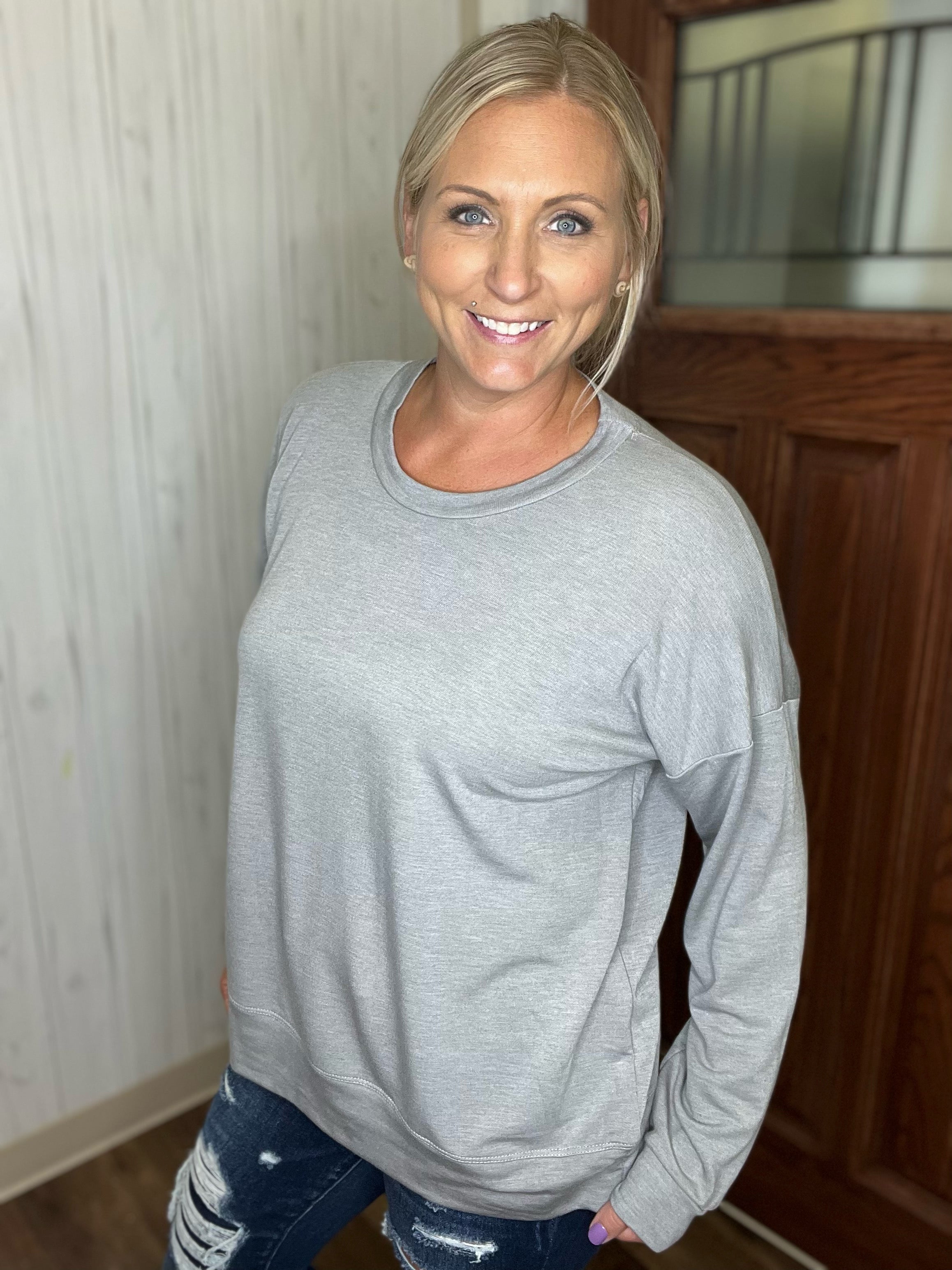 Important Top In Grey FINAL SALE