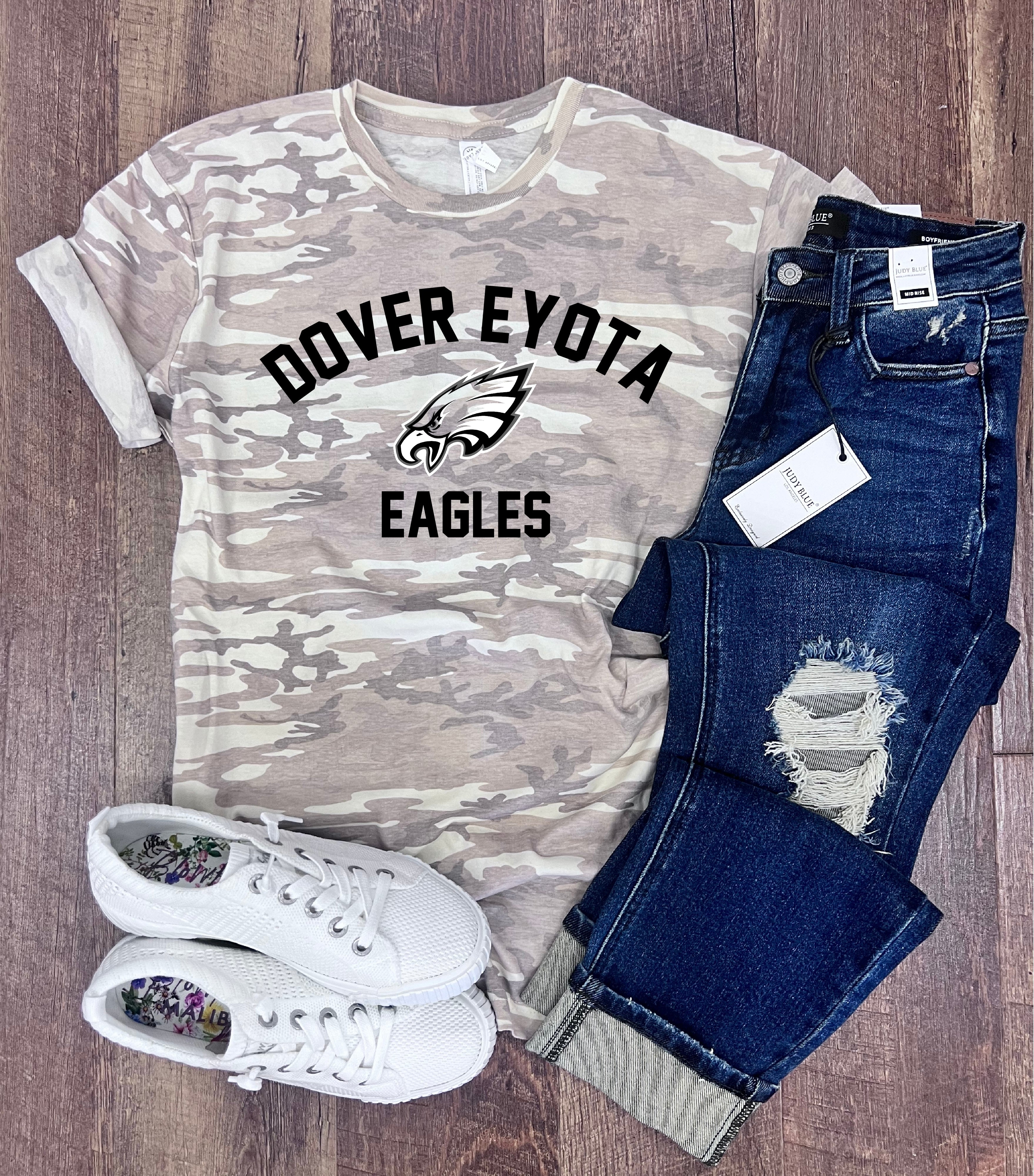 Dover Eyota Eagles Tee in Natural Camo